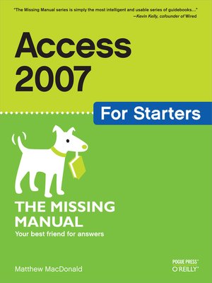 cover image of Access 2007 for Starters